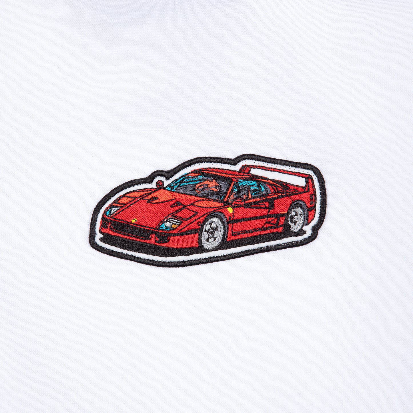 F40 Beyaz Hoodie