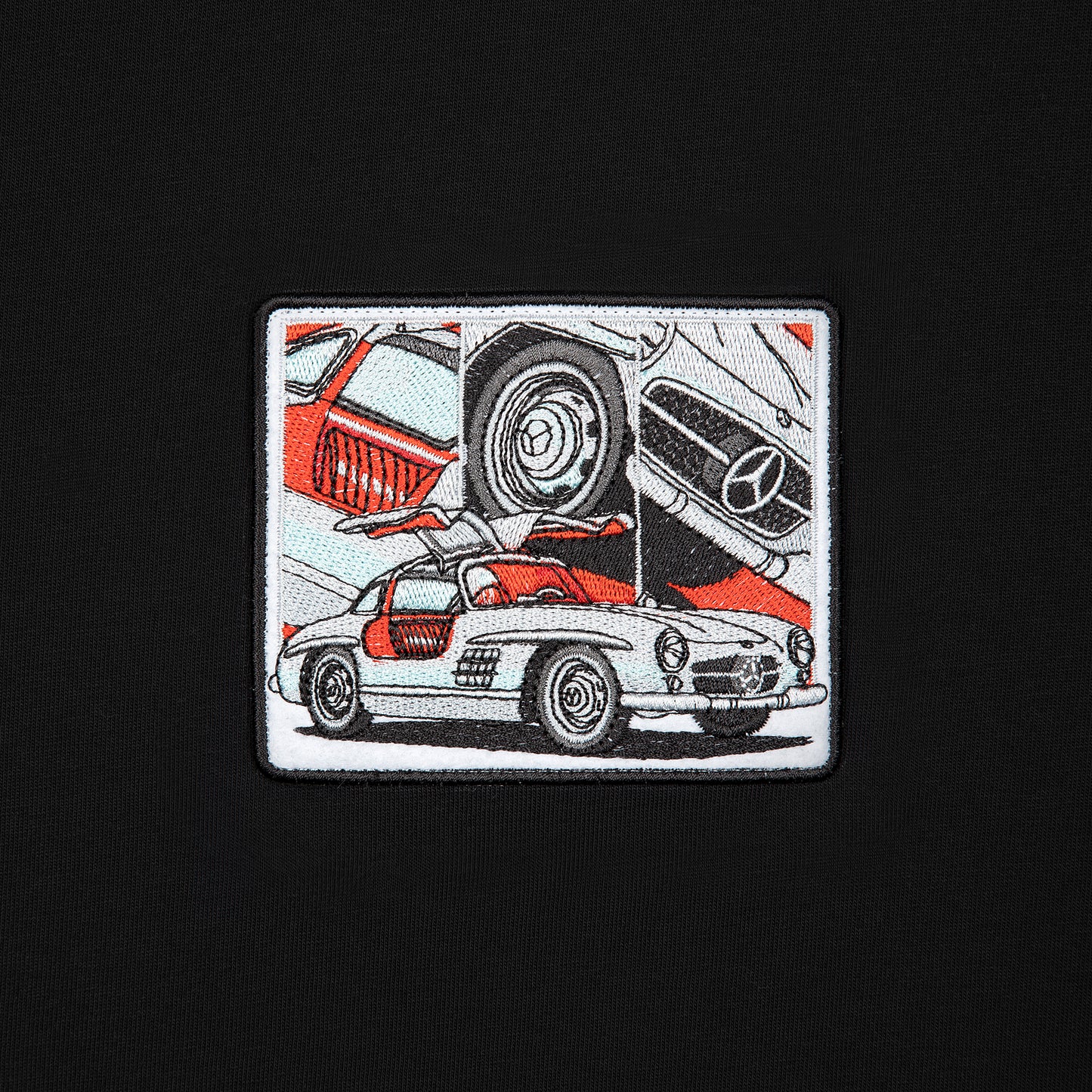 300 SL "Gullwing" Siyah T-Shirt