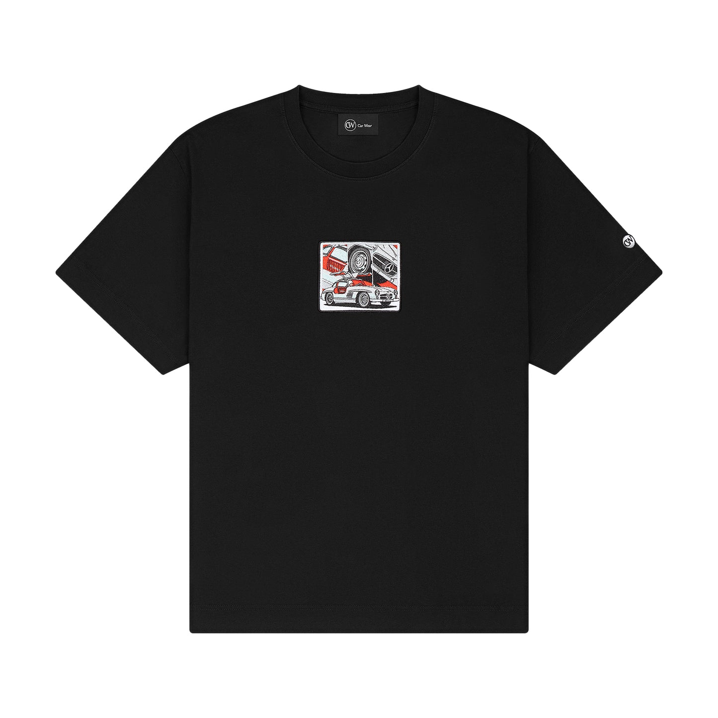 300 SL "Gullwing" Siyah T-Shirt